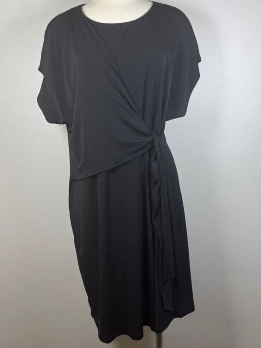 H by Halston Faux Wrap Mini Dress XXL